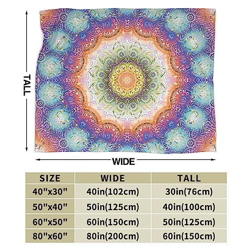 Duduho Mandala Peacock Feather Background Bed Blanket Ultra Soft Throw Blanket All Season Warm Light Weight Cozy Plush Blankets For Home Bedroom Sofa Chair Travel thumb #2