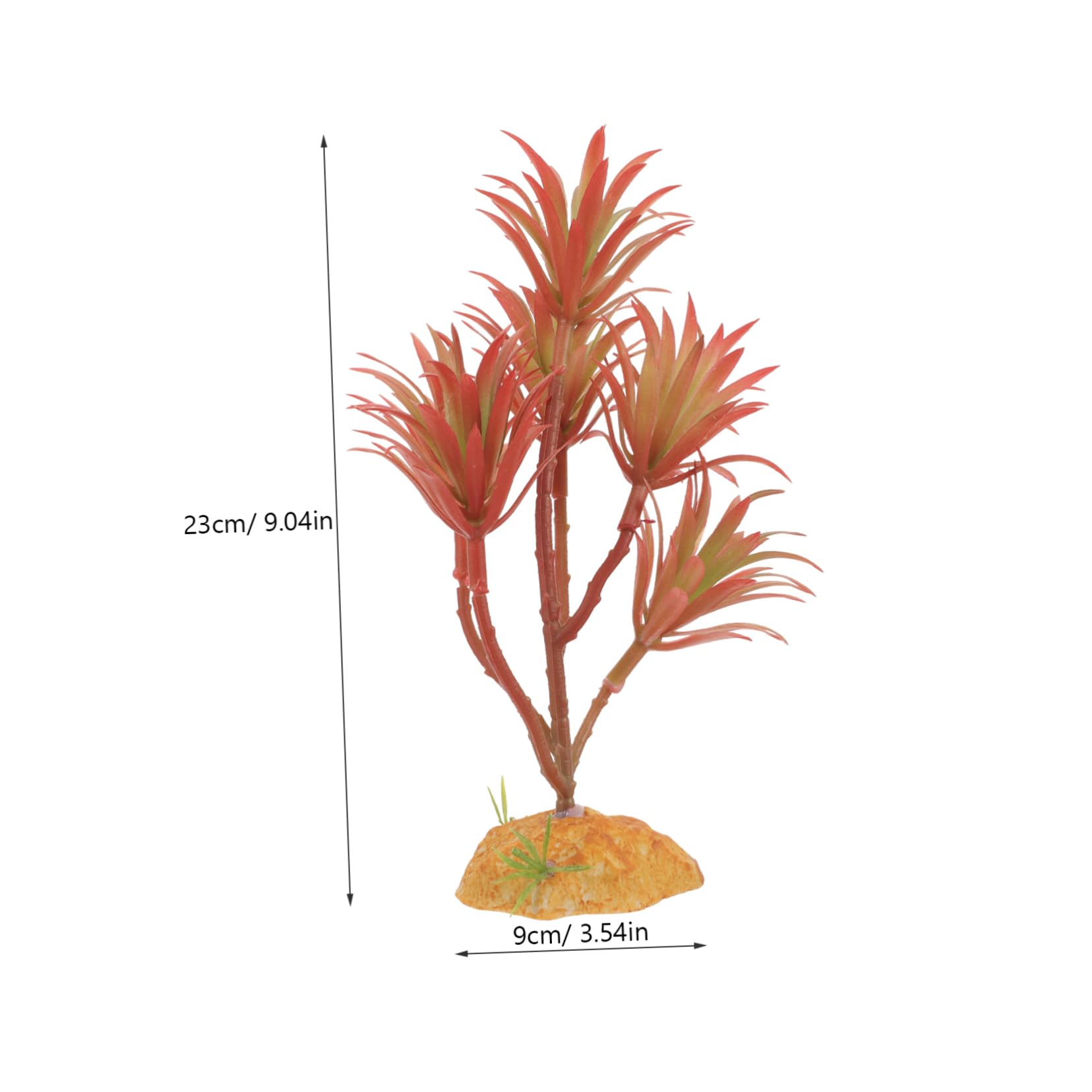 BESPORTBLE 4 Pz Piante verdi e paesaggistiche simulate piante d'acquario finte substrato dell'acquario decorazioni per acquari piante acquatiche artificiali decorazione dell'acquario di pesci