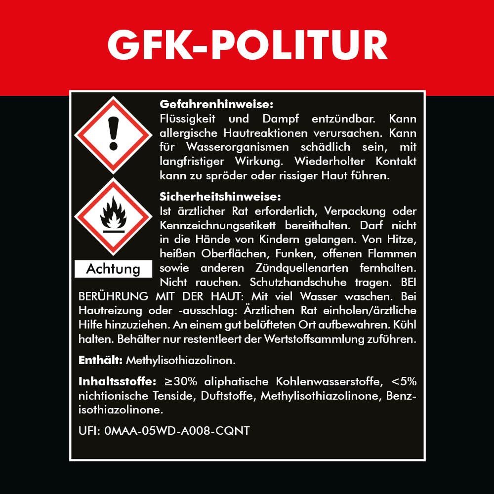 Brestol GFK-POLITUR 4x 750 ml + 4x Poliertuch + 4x Polierschwamm (7554.8) - Waschen ohne Wasser Autolack Schnellreiniger Folienreiniger Carnaubwachs HM10 Ultraclean Schnellpolitur