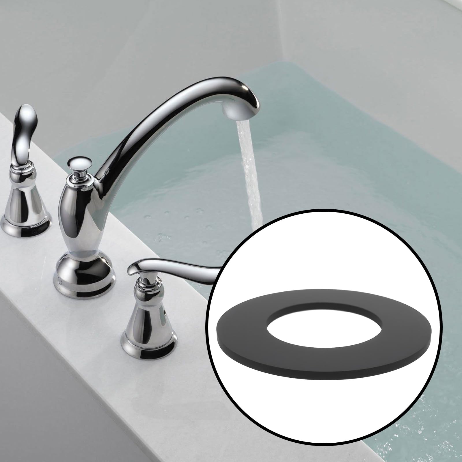 Briny River 10PCS Rubber Washers 48 x 26x2 mmCompatible with 3/4" Pillar Taps Bath Replacement Tap Washer - Image 3