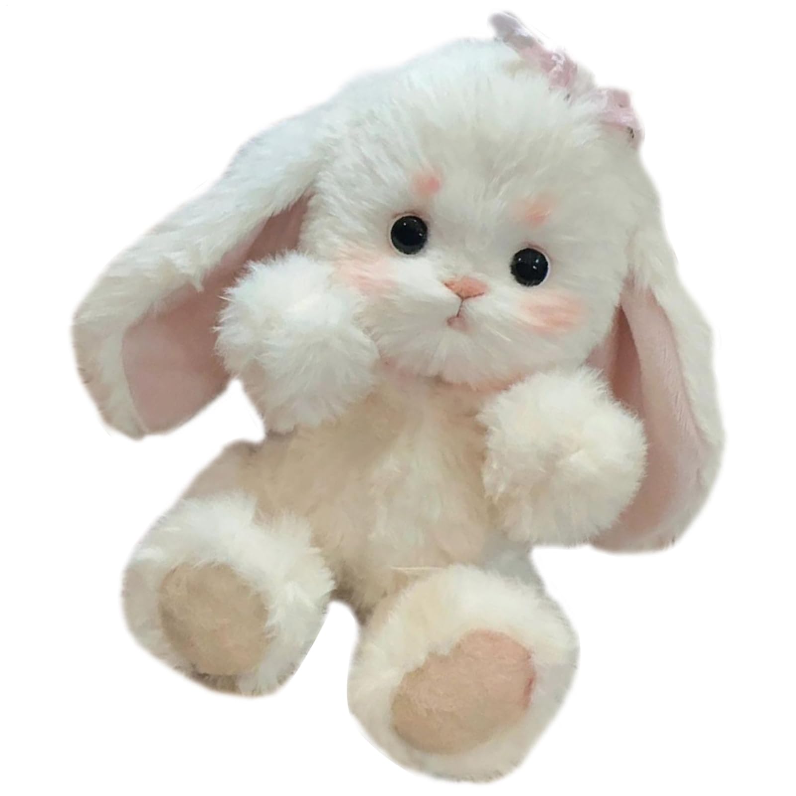 Handmade Bunny Sewing Kit, Posable Joints, 11.81-Inch Plush Animal Doll Craft Set, Complete Felt Material Kit for Making Cute Soft Toys, Arts and Crafts Gift Kids Beginners Adults