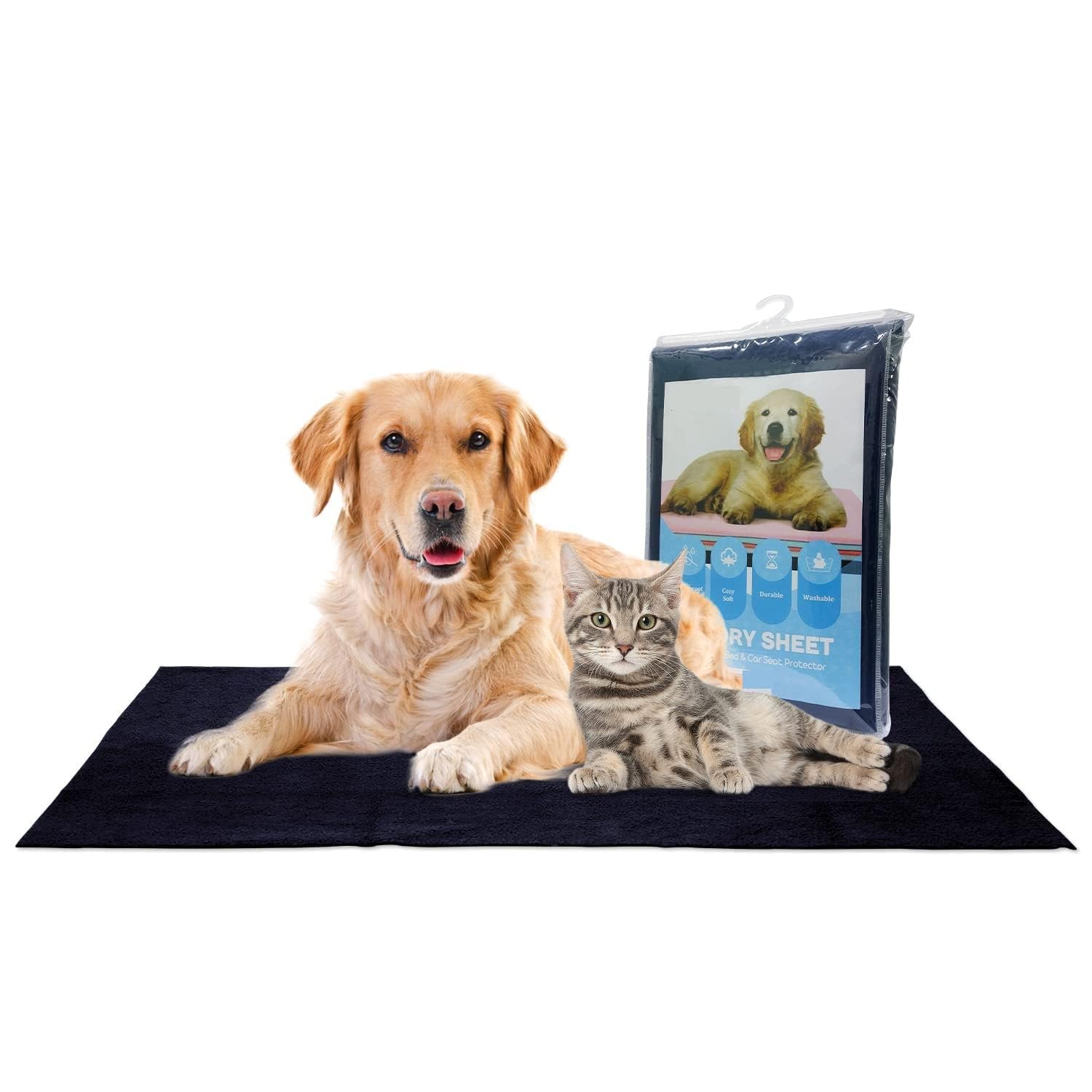 KALUMANN Waterproof Reusable Washable Pee Pads & Hygenic Pet Dry Sheet (Medium, Dark Blue) (B0C5NZ985T) Amazon Price History, Amazon Price Tracker