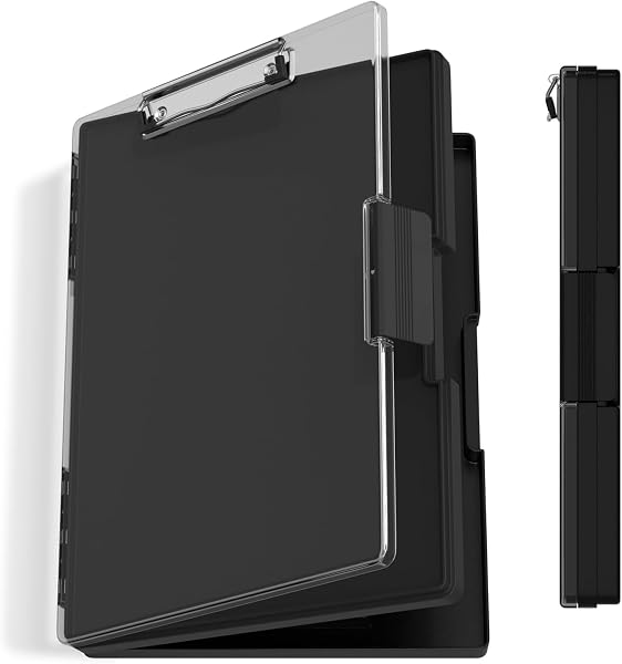 Generic Clipboard with Dual Storage and Dry Erase Panel