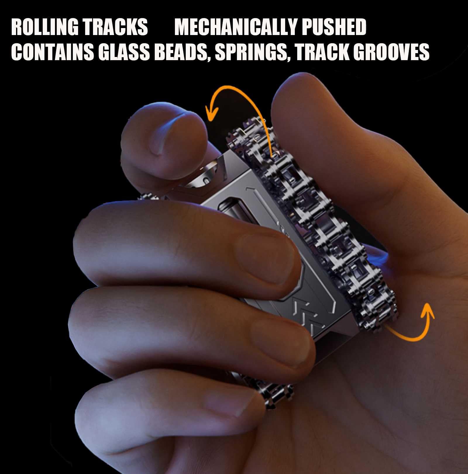 Metal Decompress Toys, Modellazione Mecha Giocattoli alla Moda edc Spinti Meccanicamente Artefatto Antistress Comodo in Mano Giocattoli Antistress, per Donne E Uomini