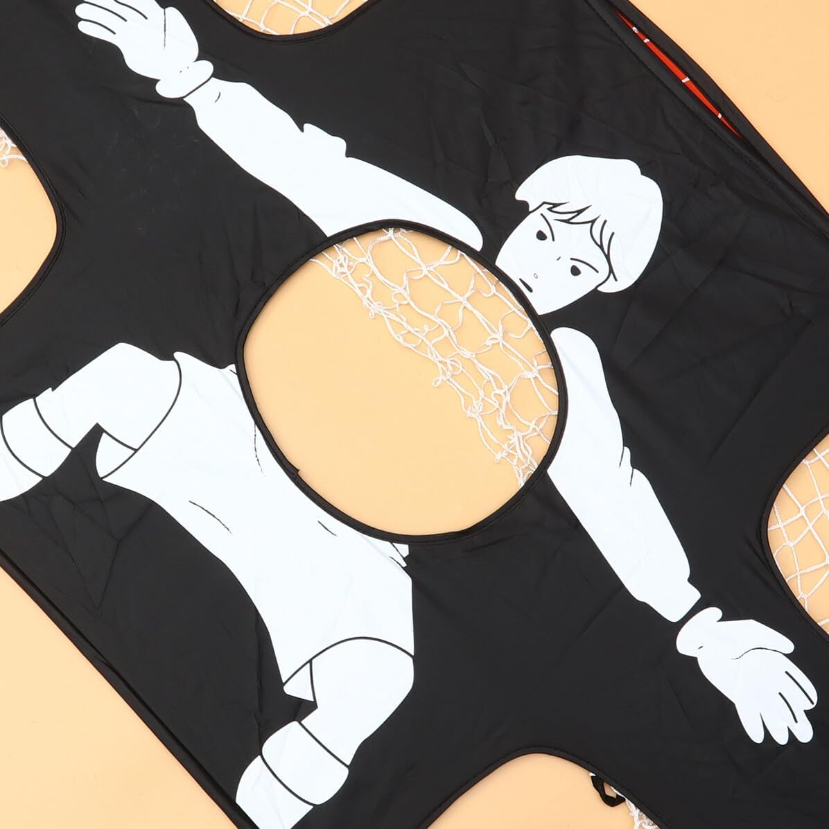 BESPORTBLE Portable Soccer Goal Net with Reinforced Wear-Resistant Material Foldable Design for Easy Carry and Storage Outdoor Football Practice to Enhance Ball Control and Soccer Interest