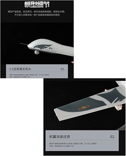 Miniatura 3 de AROZON Modelo a escala de avión 126 apto para Pterosaur UAV-Edición coleccionista de avión de aleación fundida a presión modelo de avión exhibición