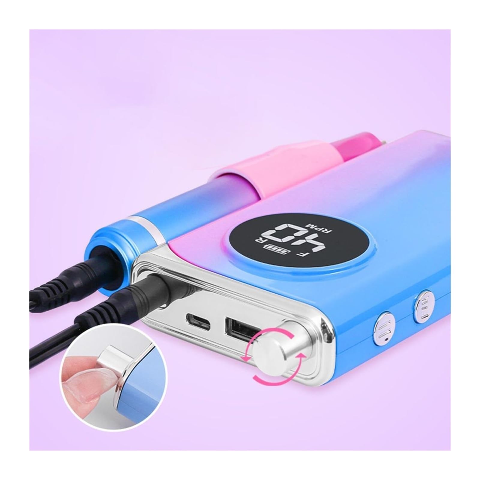 Amazon.co.jp: 電動ネイルマシン 電動ネイルドリルマシン、40000 Rpm