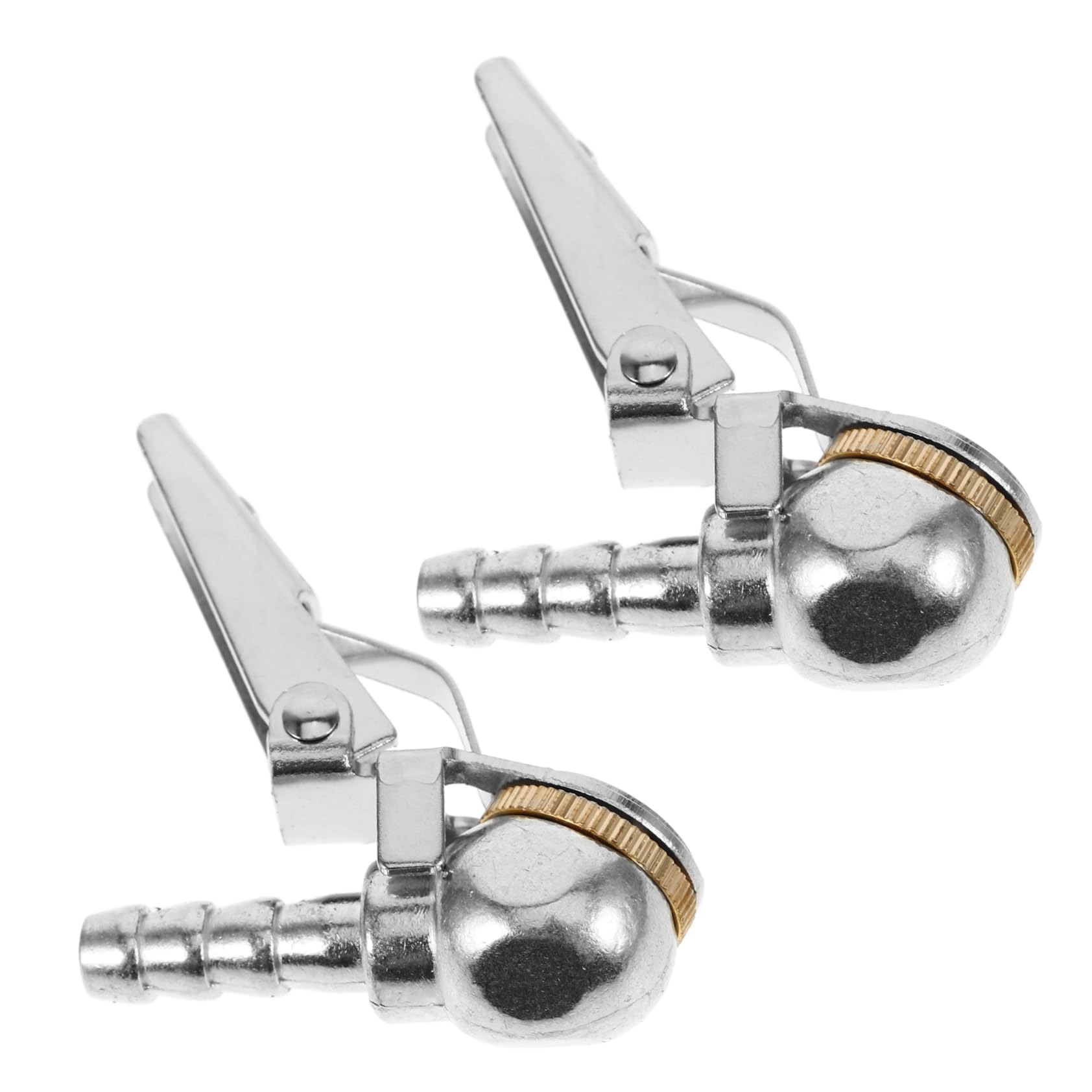 BUGUUYO 2pcs Inflatable Locking Tire Air Chuck Adapters Tire Inflator Nozzles for Secure Connection Air Compressor Lightweight and Compact Design No Leakage