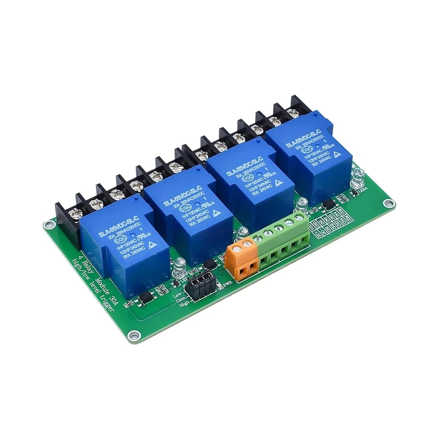 Relay Module PLC 4 8 Channel Relay Module 30A with optocoupler Isolation 5V 12V 24V(4 Way 24V)
