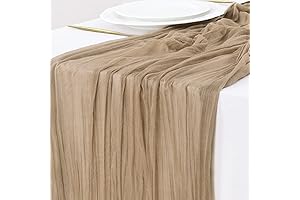 Socomi 10ft Cheesecloth Table Runner: A Dining Table Decor to Elevate Your Gatherings