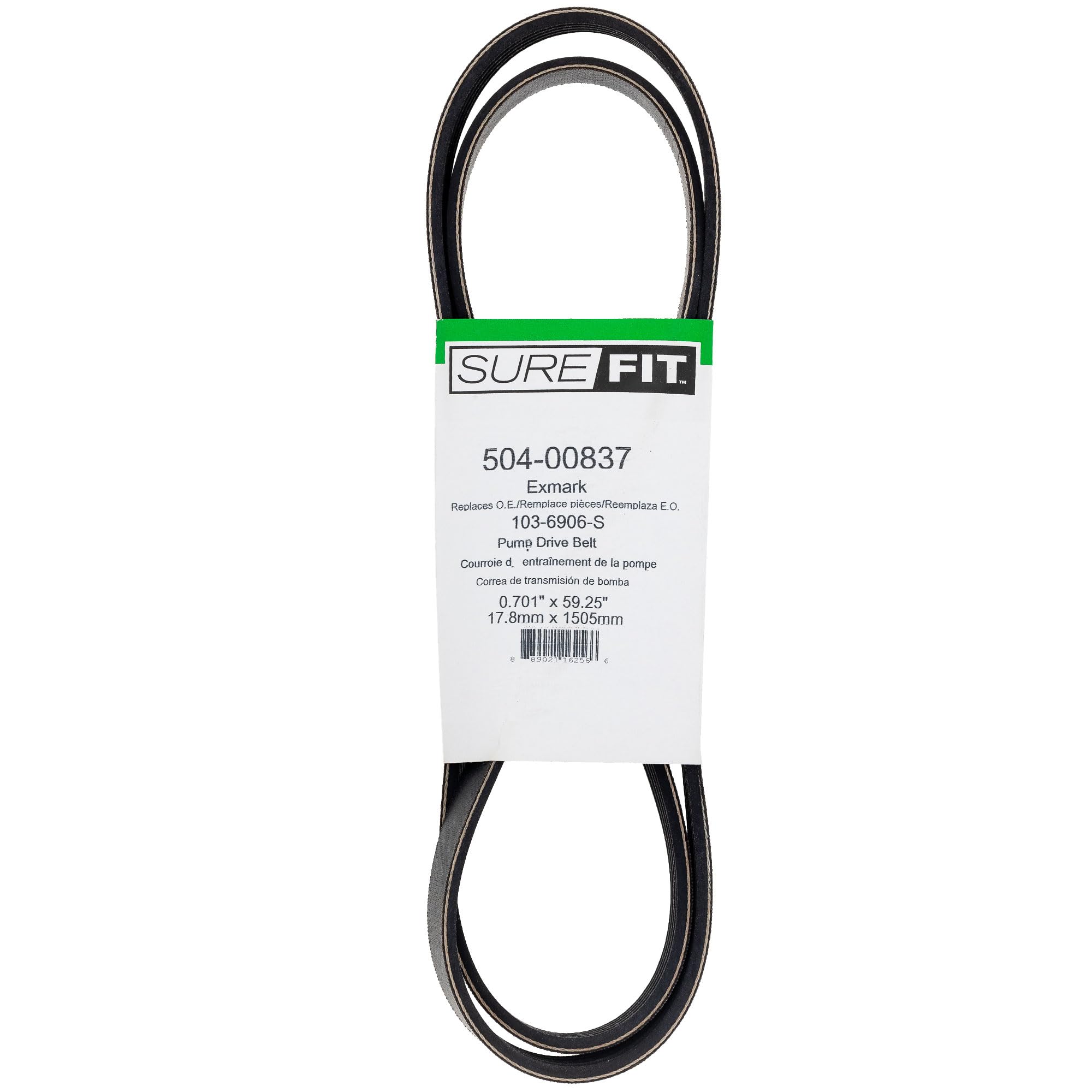 Amazon.com : SureFit Pump Drive Belt Replacement for Exmark 103