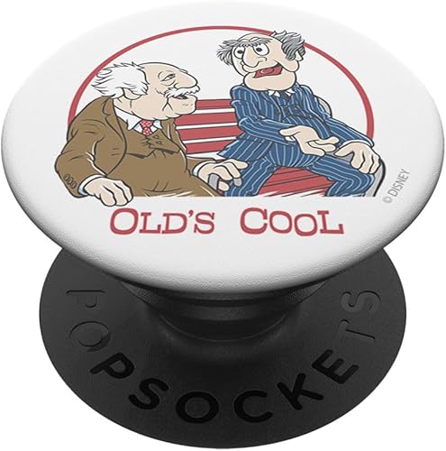 Disney The Muppets Statler and Waldorf Old's Cool Portrait PopSockets PopGrip agarre intercambiable para teléfonos y tabletas