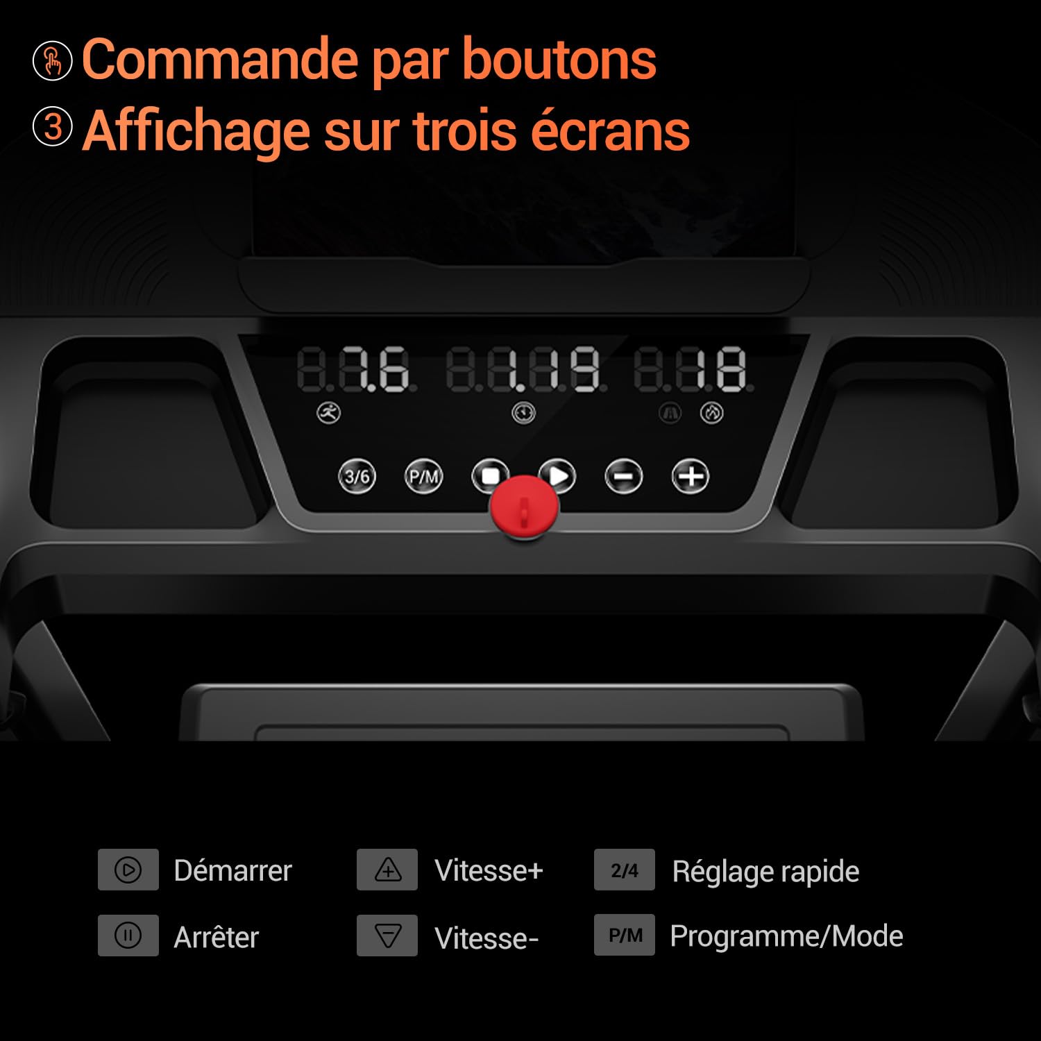 LONTEK Tapis de Course Pliable Inclinable 15% 12KM/H Moteur 3,0 CV Affichage LED Max 136KG