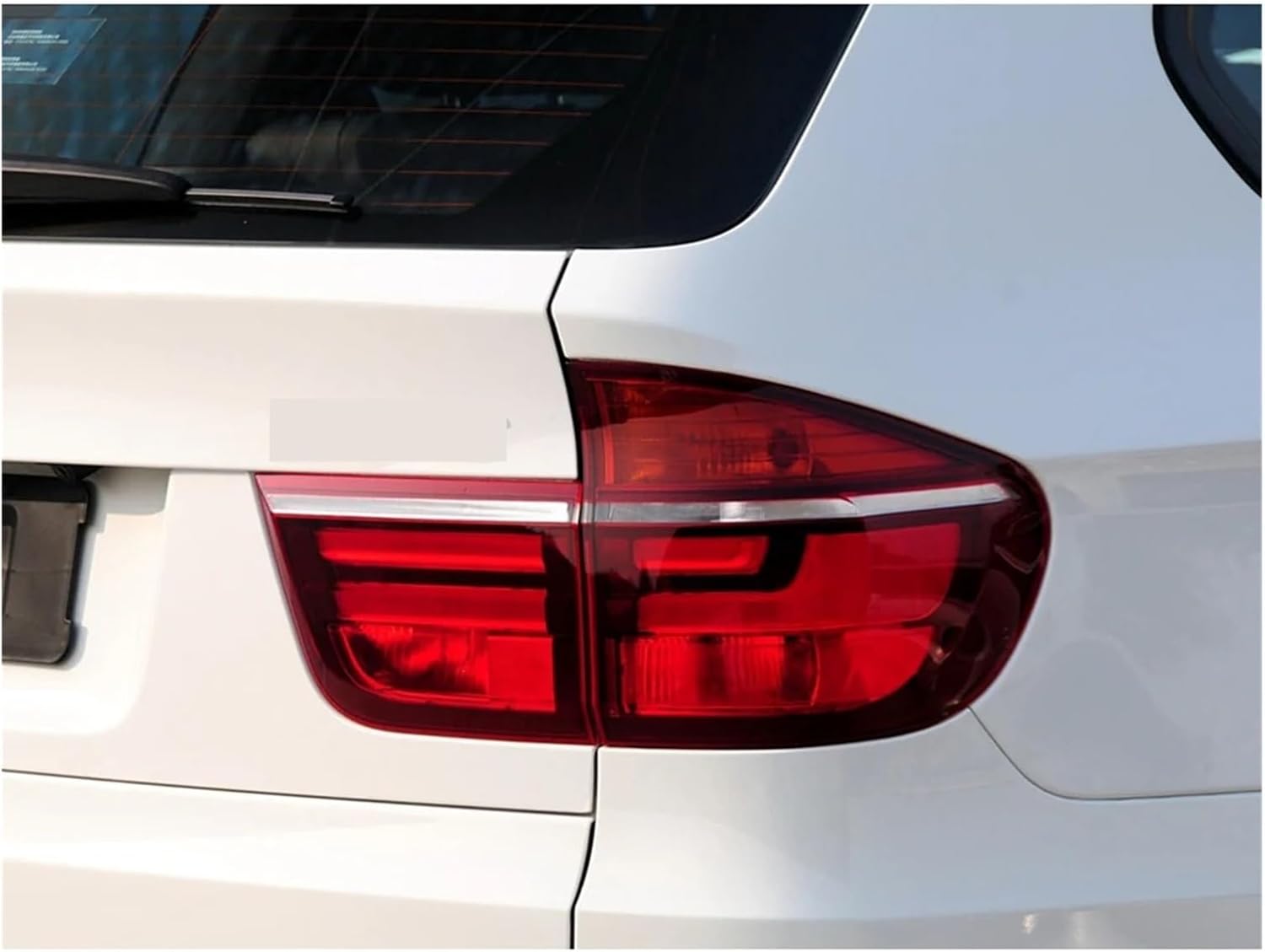 Compatible For BMW X5 E70 2011 2012 2013 Car Rear Taillight Shell Brake Lights Shell Replace Auto Rear Lamp Shell Cover Mask Lampshade(Inside A Pair)