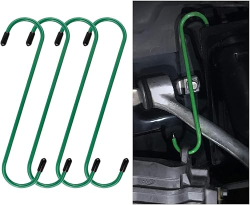 Miniatura 34 de Ganchos de pinza de freno de automóvil, ganchos para pinzas de freno automáticas con puntas de goma, herramientas automotrices universales duraderas