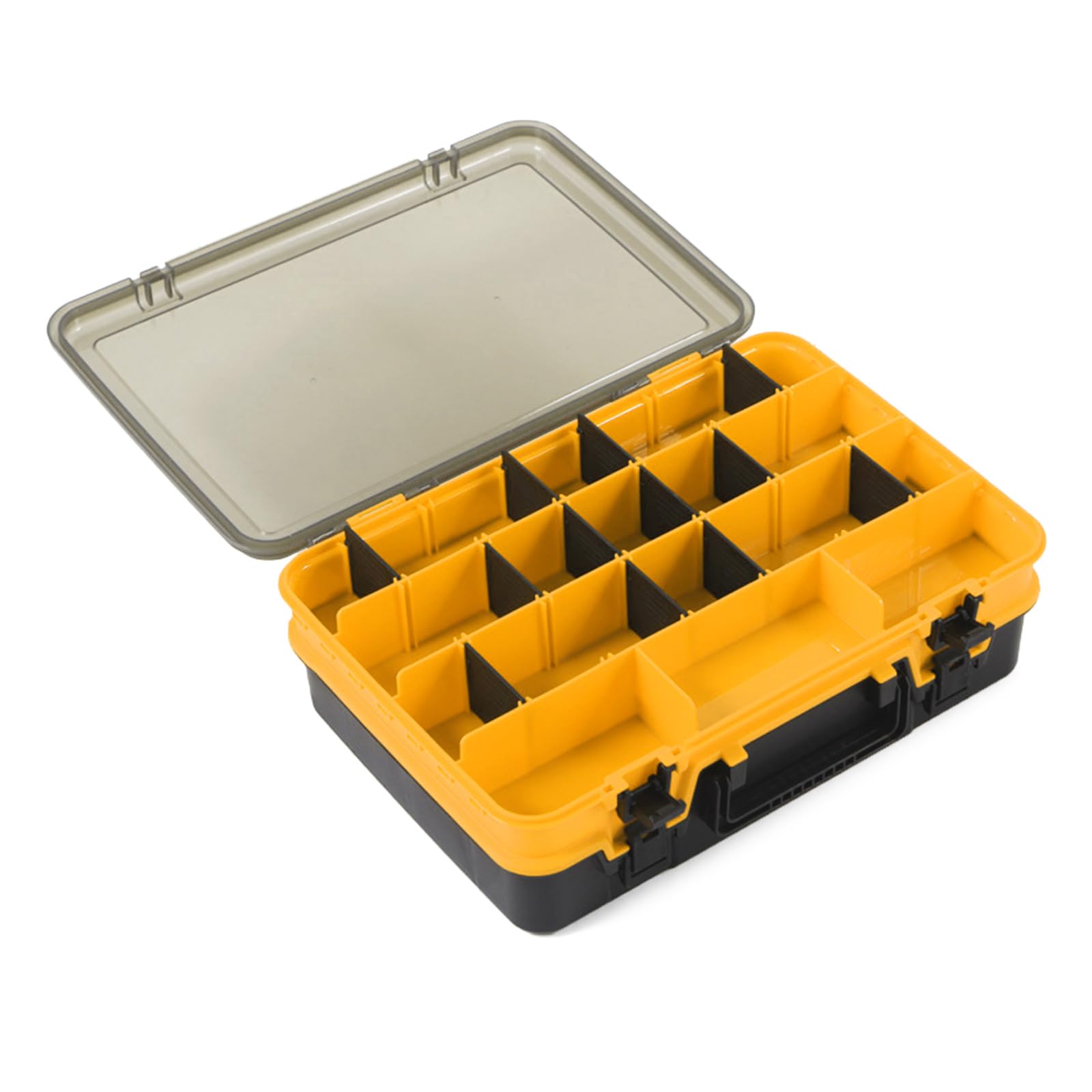 sodeber Tackle Storage Box Visible Case Tackle Box Multi Compartment Fishing Lures Baits Hook Container Case Double Layer