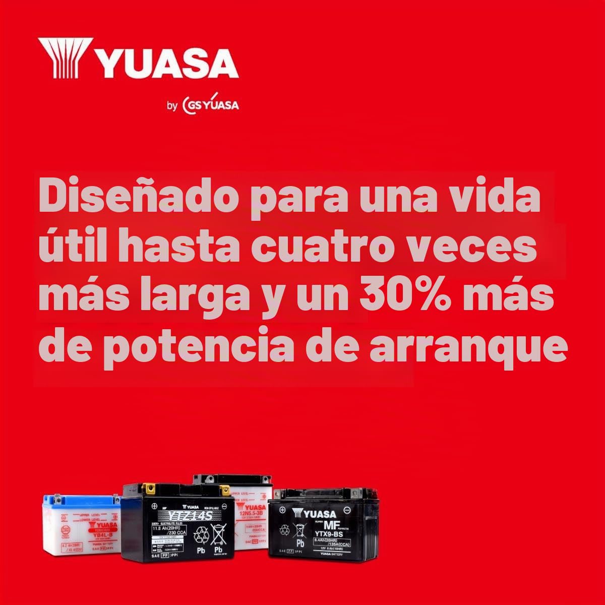 Yuasa TTZ10S 12V 190 CCA Batería VRLA para moto libre de mantenimiento precargada y lista para instalar | Prellenado y listo para instalar, fiable y duradero, diseño resistente, rendimiento de larga duración
