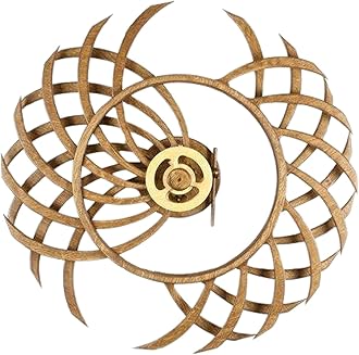 Kinetic Energy Rotating Windmill Wood Carving Wall Ornaments, Infinity Kinetic 3D Art Wall Hanging Rotating Windmill for Living Room Office Decoration