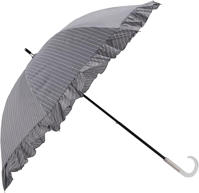 未使用】ジルスチュアート ショート傘 日傘 晴雨兼用 ストライプ 花柄