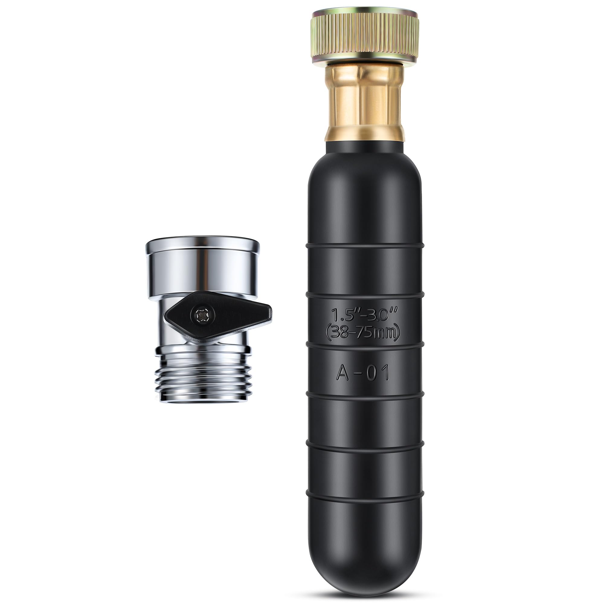 Enhon 3-Piece Drain Cleaning Bladder Kit – With Shut-Off Valve, Fits 1" To 6" Pipes, For Sewer Lines, Sinks, Showers - View #6