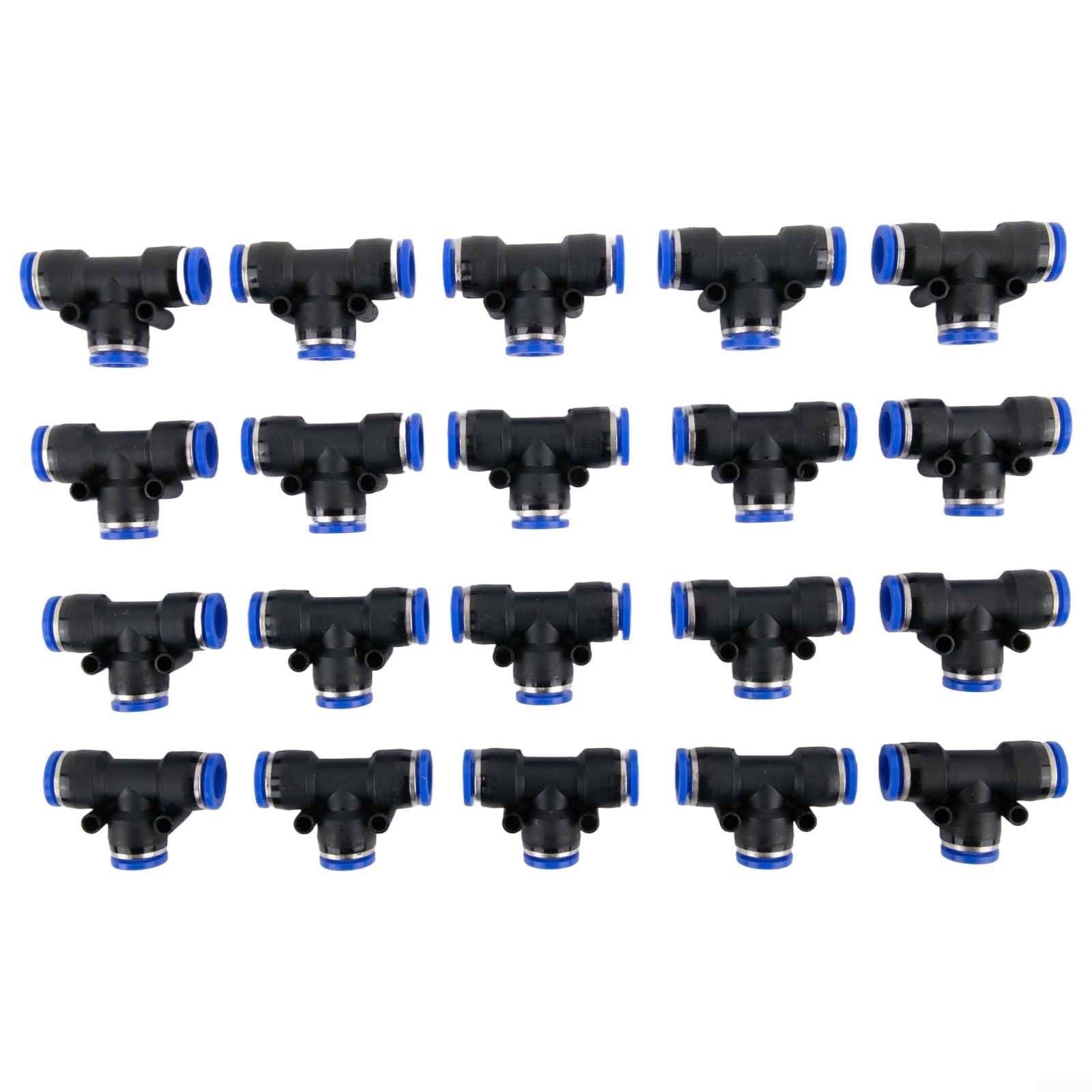 Sistema di nebulizzazione da giardino, kit di irrigazione con ugelli a spruzzo regolabili per raffreddamento esterno, dispositivo di irrigazione automatico con connettori e fascette (20 m)