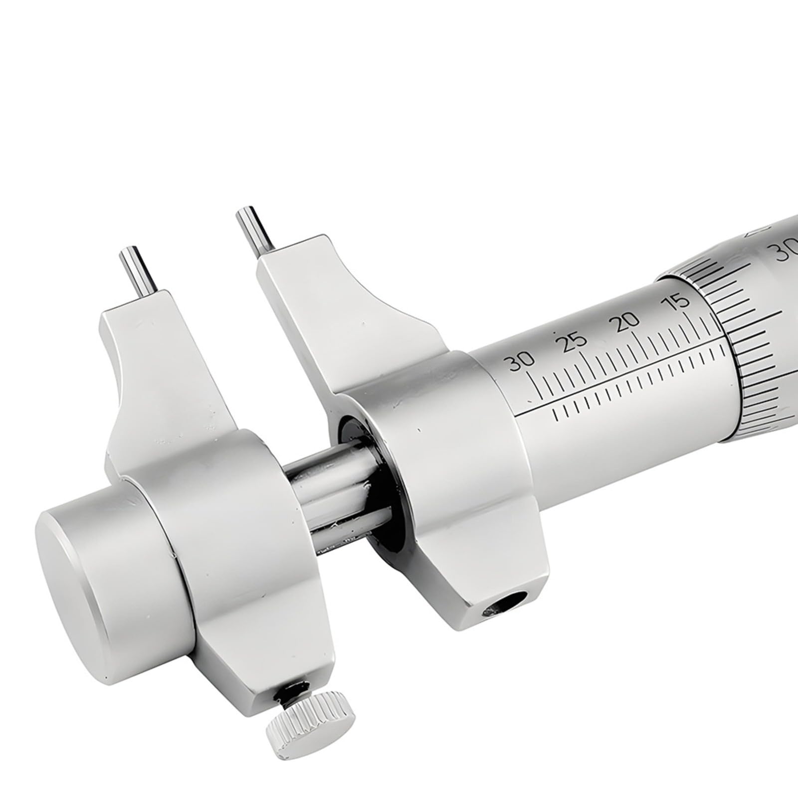 Instrumento para Medir Dimensiones Internas con Cuerpo Cilindrico Estable y Resolucion 0.01 Mm con Tope y Mango Estrriado, 25-50mm