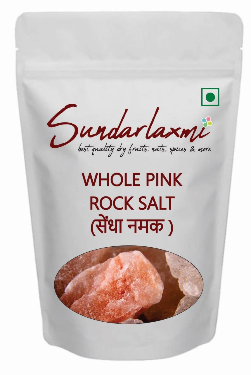 SundarLaxmi® Whole Himalayan Pink Rock Salt Chunks - 400g | Sendha Namak