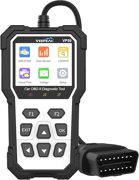 Veepeak OBD2 Scanner Diagnostic Tool with Reset, Auto Check Engine Code Reader for 1996+ Cars & Light Trucks, Carrying Case Included