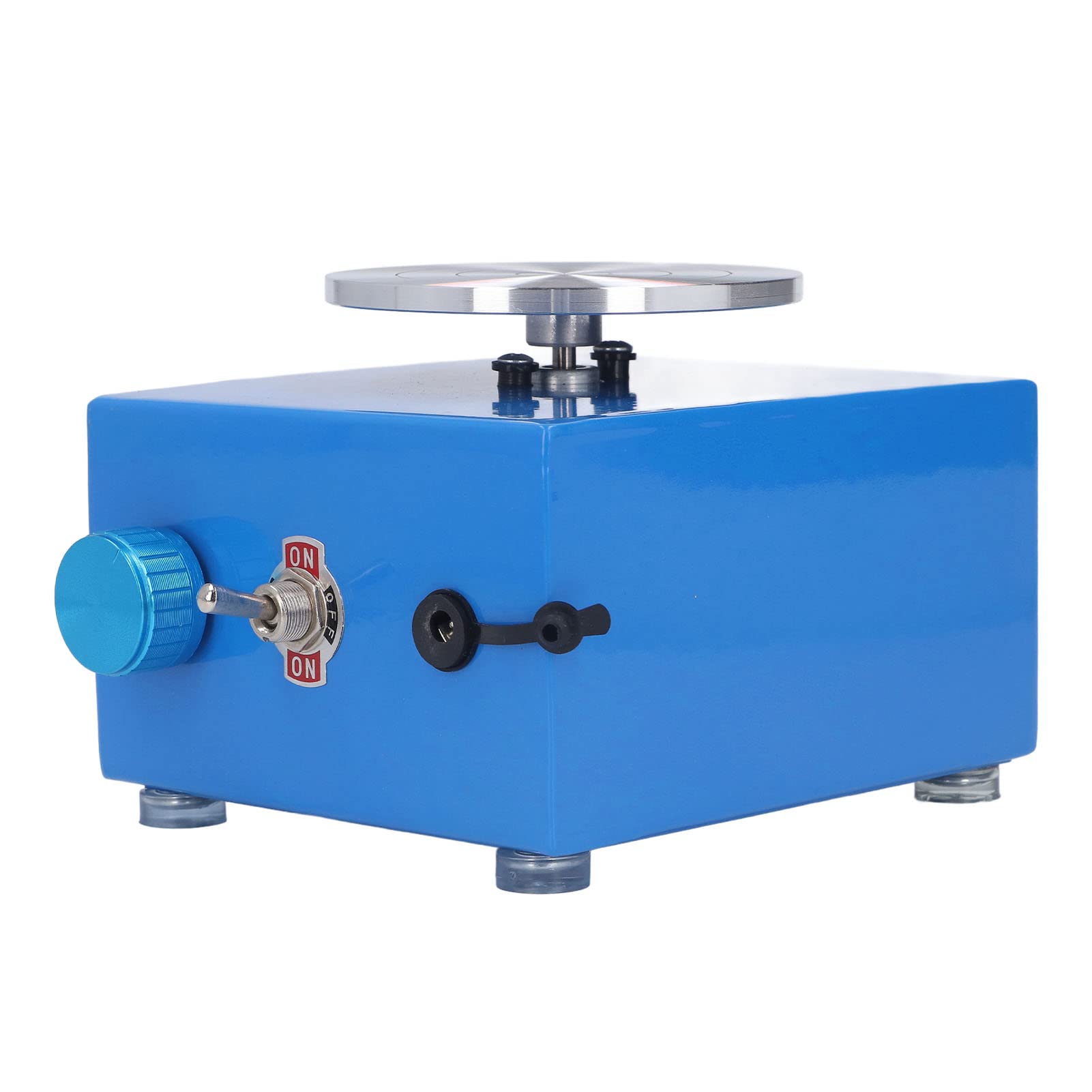 Mini-Töpferscheibe, 2000 U/min, Einstellbare Geschwindigkeit für Kinder, Blau, Kleine Schule, Töpferscheibe, 100 Bis 240 V, Elektrische Kleine Töpferscheibe mit Rostfreiem(#3)