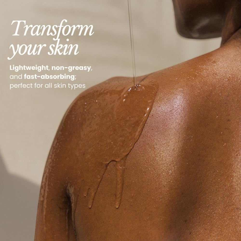 BARE BOTANICS 8 oz Moisturizing Unscented Body Oil - 100% Pure & Natural for Skin & Nails - Perfect for Moisturization - Vegan, Cruelty Free & Naturally Scented Hair Oil - Image 2