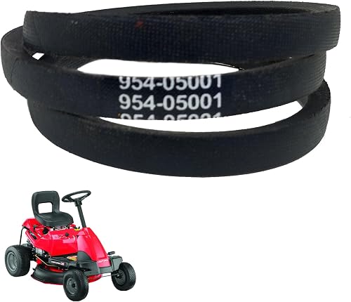 954-05001 Mower Deck Belt fits for Craftsman R1000 R110 Deck Belt Troy Bilt TB30R TB30 Cub Cadet CC30h Parts 754-05001/954-05001 CMXGZAM501065 / Aramid Cord / 1/2"x 43.5"