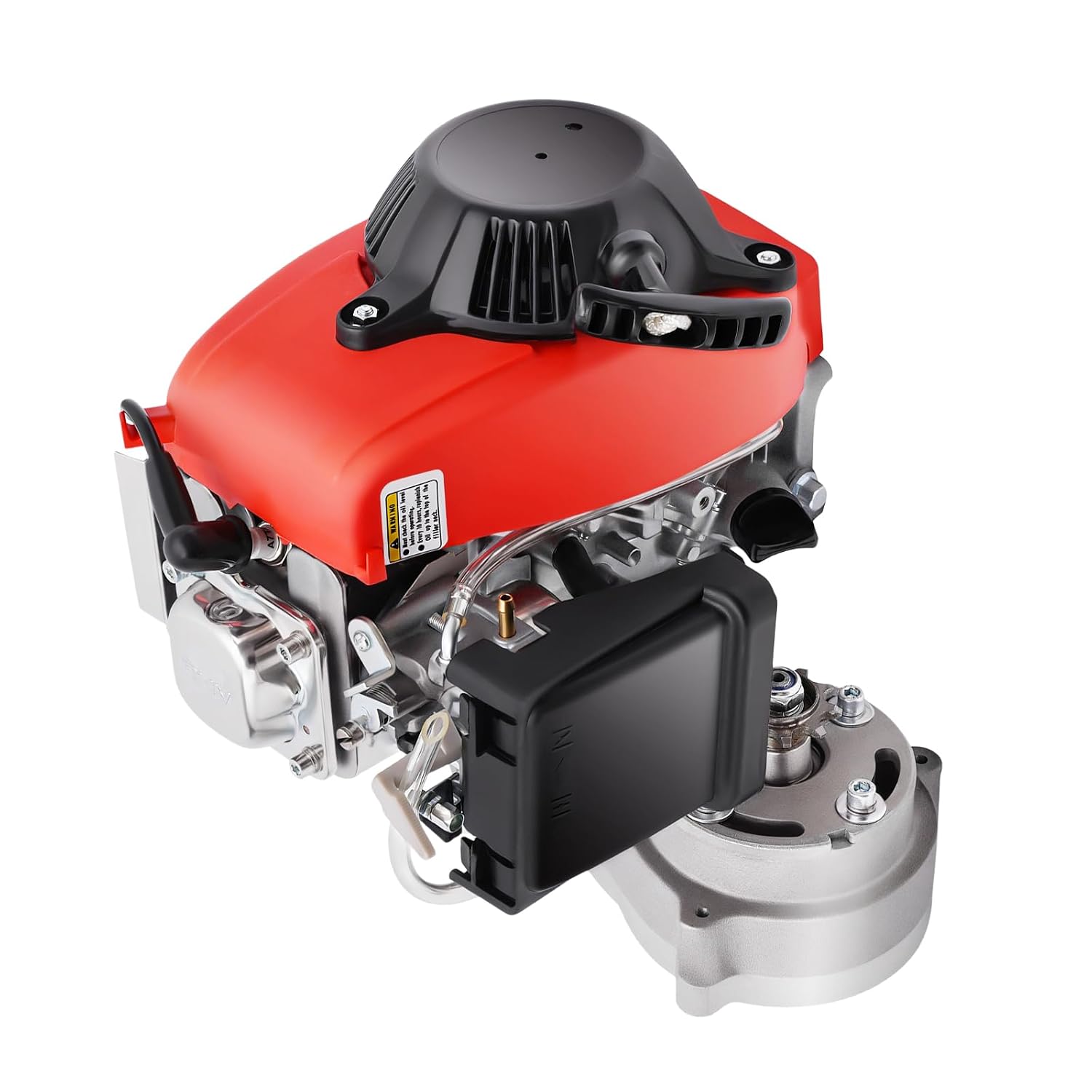 4 Stroke 53CC Gas Petrol Motorized Bicycle Engine Motor Kit, Petrol Gas Bicycle Engine Kit, Dual Chain Drive Bicycle Motor Kit, Cylinder Air-Cooled Engine for Road Bikes