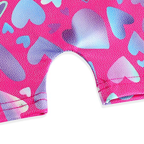 Image of HOZIY Gymnastics Leotards for Girls Unicorn Aurora Rainbow Mermaid Dinosaur Cupcake Sparkle Biketard Toddlers Kids Children