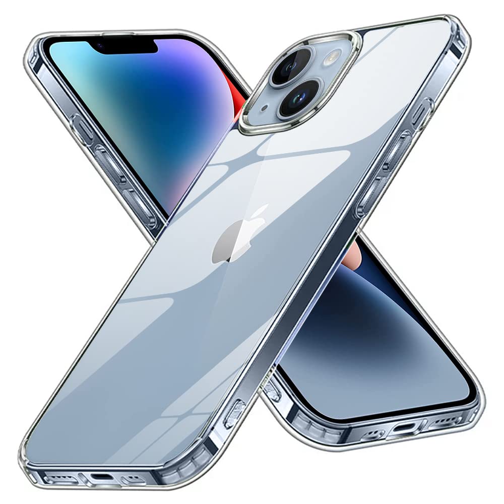 Winble Cover for iPhone 14 / iPhone 13 Back Cover | Ultra Hybrid Crystal Clear Hard TPU Back | Camera & Drop Protection Bumper Back Cover Case for iPhone 14 / iPhone 13 (Polycarbonate) (Clear) (B0BL8B41Q3) Amazon Price History, Amazon Price Tracker