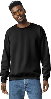 Gildan G18000 Unisex Fleece Crewneck Sweatshirt - Soft 50/50 Cotton Poly Blend, Classic Fit, Customizable Multipack