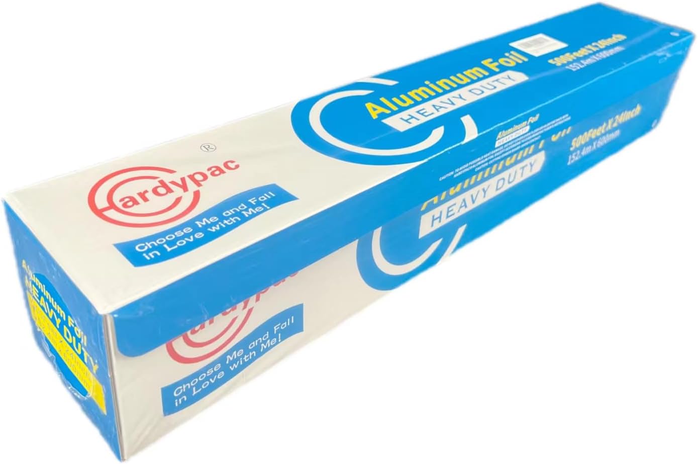 24 Inch Extra Wide Heavy Duty Aluminum Foil Roll, 23 Micron Thick,1000SQFT, 24 Inch Width x 500 Feet Length, Heavy Duty Aluminum Foil for Commercial, industrial, catering, baking, cooking grill, bbq