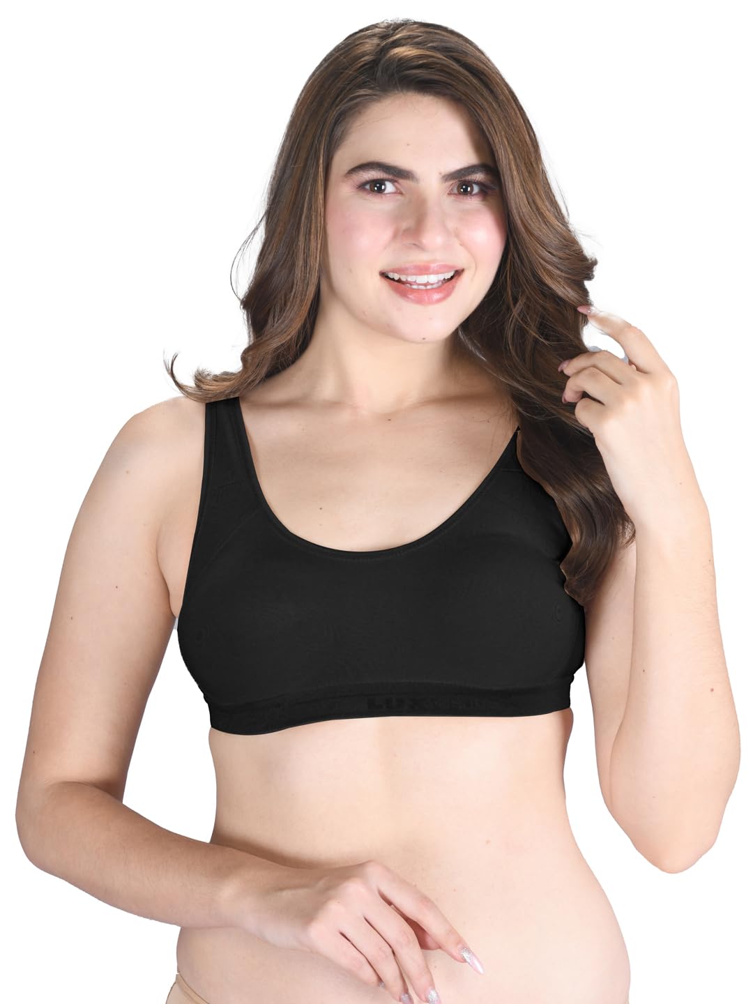 LUX VENUS Wire Free Slip on Moulded Full Coverage Sports Bra