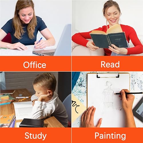 Miniatura 7 de Lámpara de escritorio LED de escritorio, 3 modos de luz de lectura con soporte para bolígrafo para dormitorio universitario, artículos esenciales,