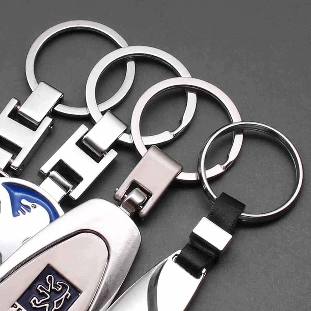Portachiavi Auto Personalizzato Per Peugeot 106 – Logo Stemma In Materiale Resistente, Design Classico, Staccabile E Leggero, Per Uomo E Donna (Blu)