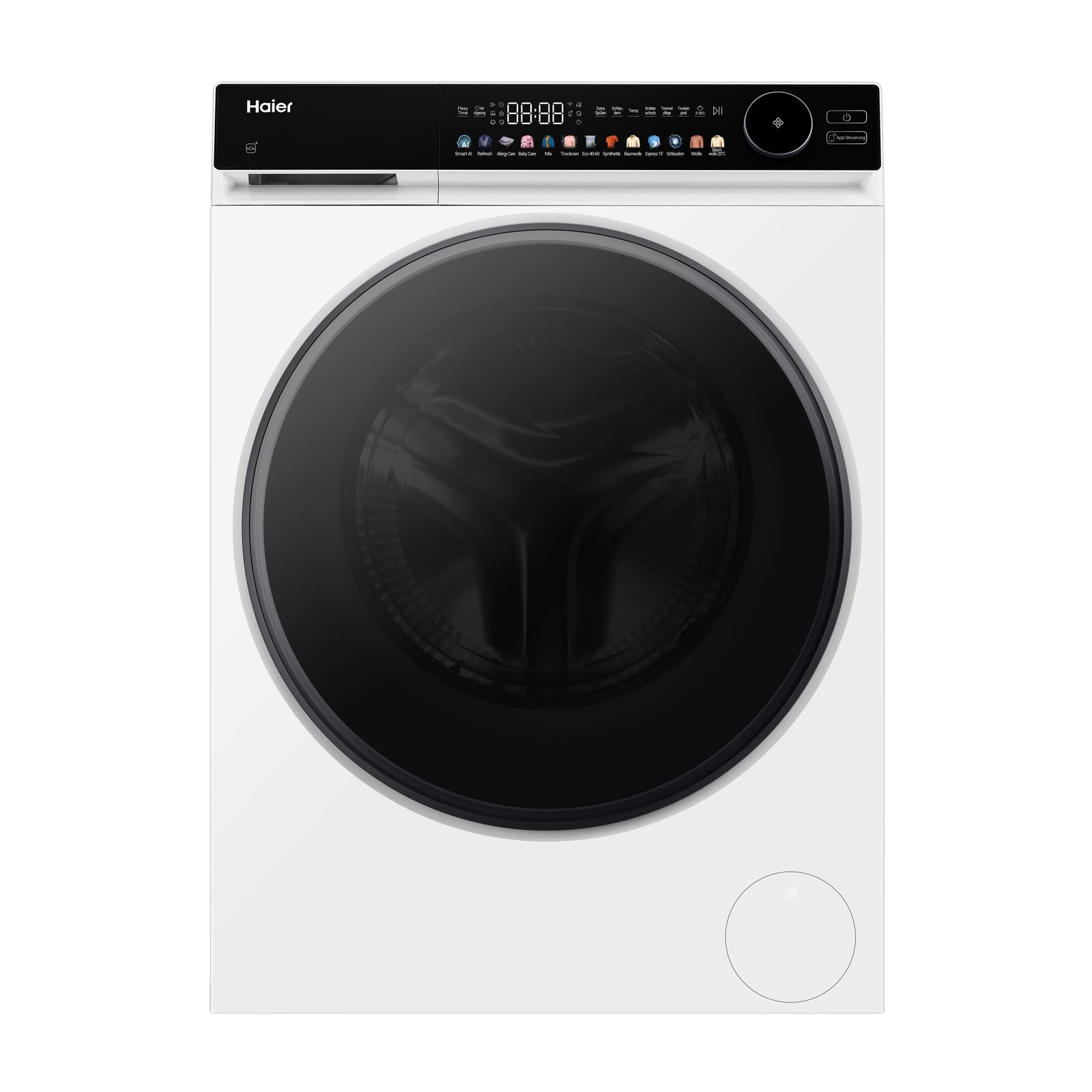 Haier Waschtrockner 9/5kg G7 Serie HWD90-BP14667TU1 | Trocknen), A -45% (Waschen), Leiser Inverter-Motor, Automatik- und Expressprogramm, Vollwasserschutz, Trommelbeleuchtung