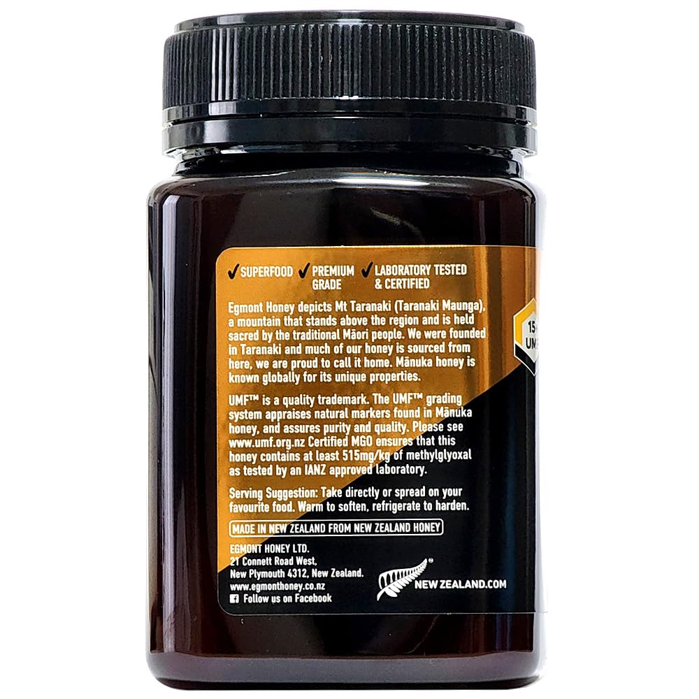 Egmont Honey 500g MGO263とMGO515の2個セット Amazon.co.jp: Egmont Honey Manuka Honey UMF15+/MGO515+ 500g, Set