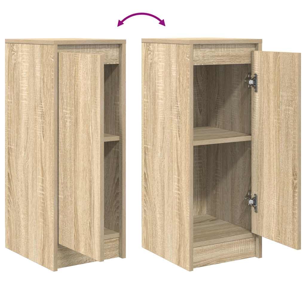 vidaXL Credenza Rovere Sonoma 29,5x34x76 cm in Legno Multistrato, armadietto, credenza, Armadio da corridoio, Buffet, Armadio da Cucina