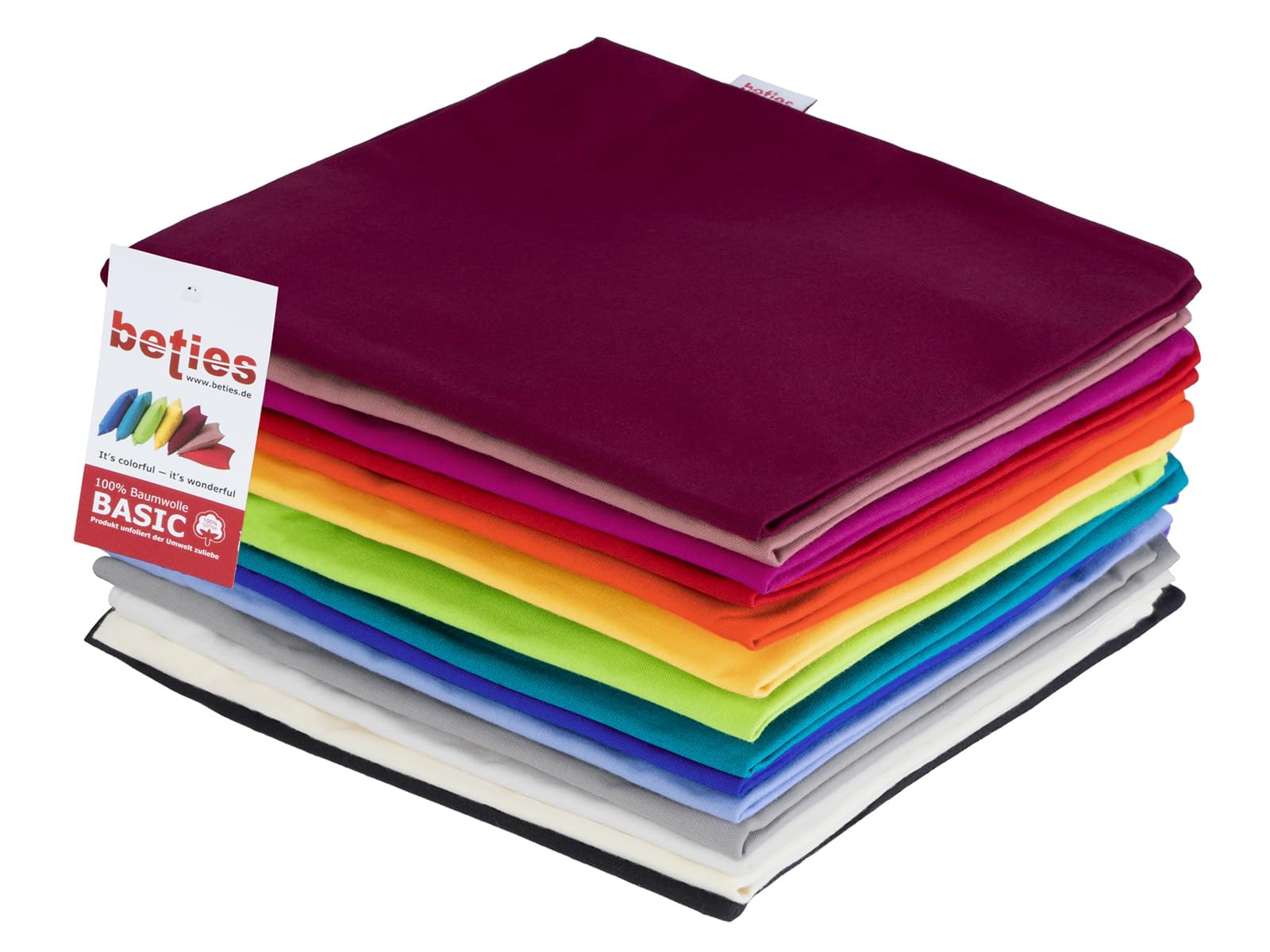 Beties Magall - Federa per cuscino con uccellini, 40 x 40 cm, reversibile, 100% cotone (grigio ardesa