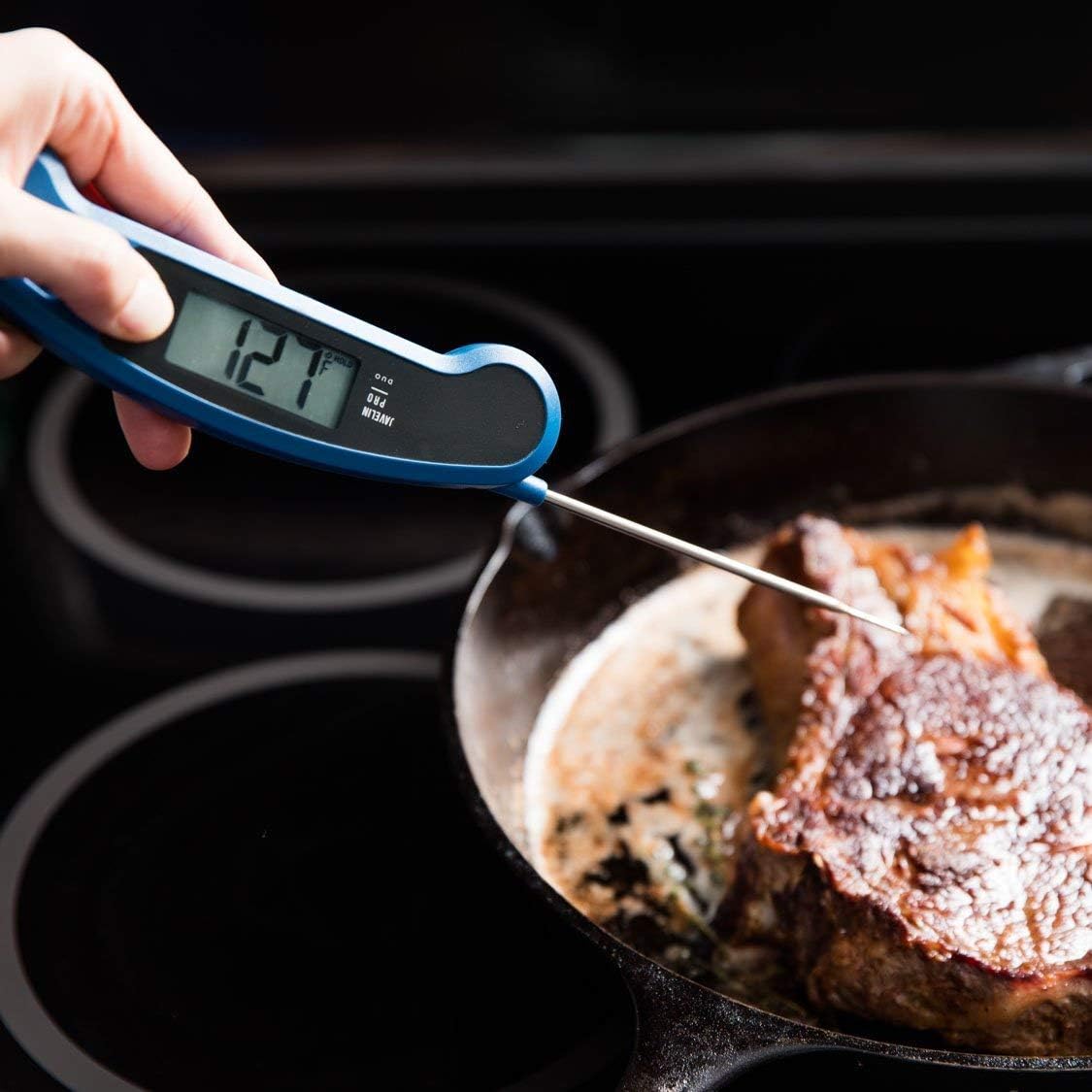 Flаѕh Dеаlѕ - 70% оƒƒ Lavatools Javelin PRO Duo Ambidextrous Backlit Professional Digital Instant Read Meat Thermometer for Kitchen, Food Cooking, Grill, BBQ, Smoker, Candy, Home Brewing, Coffee, and Oil Deep Frying