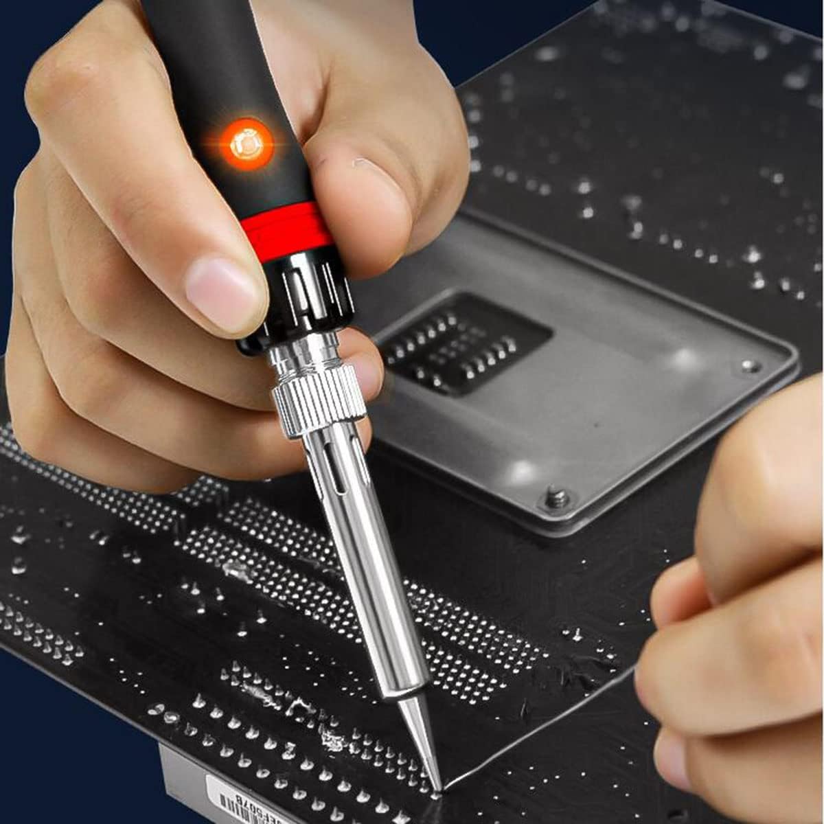 Electric Soldering Iron Kit, 60w Soldering Gun, 71-in-1 Portable Soldering Kit, Adjustable Temperature Controlled (200°c- 450°c, Soldering Kit for Electronics for Beginners