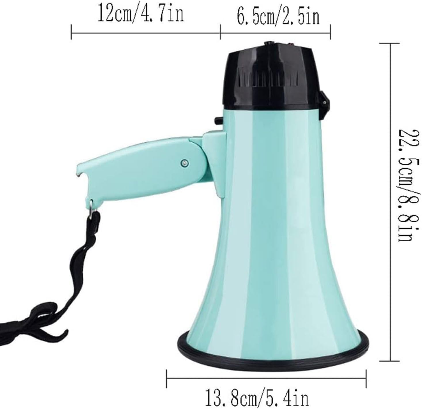 Lightweight 25W Megaphone with Volume Control for Outdoor Sports & Cheerleading