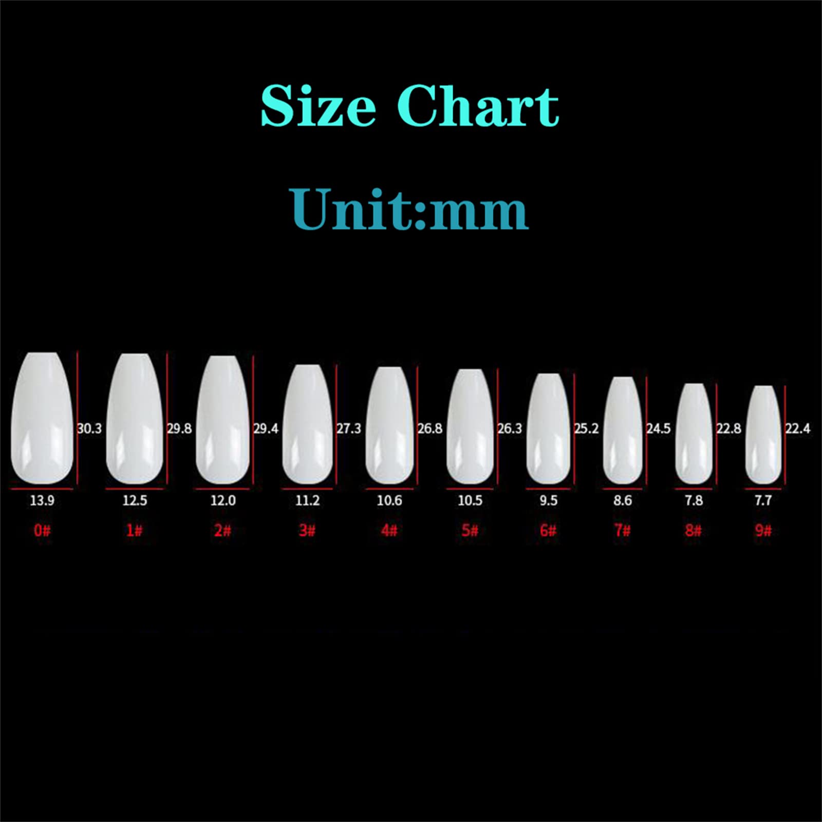 Unghie Finte Lunghe Copertura Completa con Colla Cuore Rosa Blu Staccabile Pressa Francese sulle Unghie 24 Pezzi Suggerimenti per Nail Art per Unghie per Saloni di Bellezza e Donne Nail Art Fai-da-t