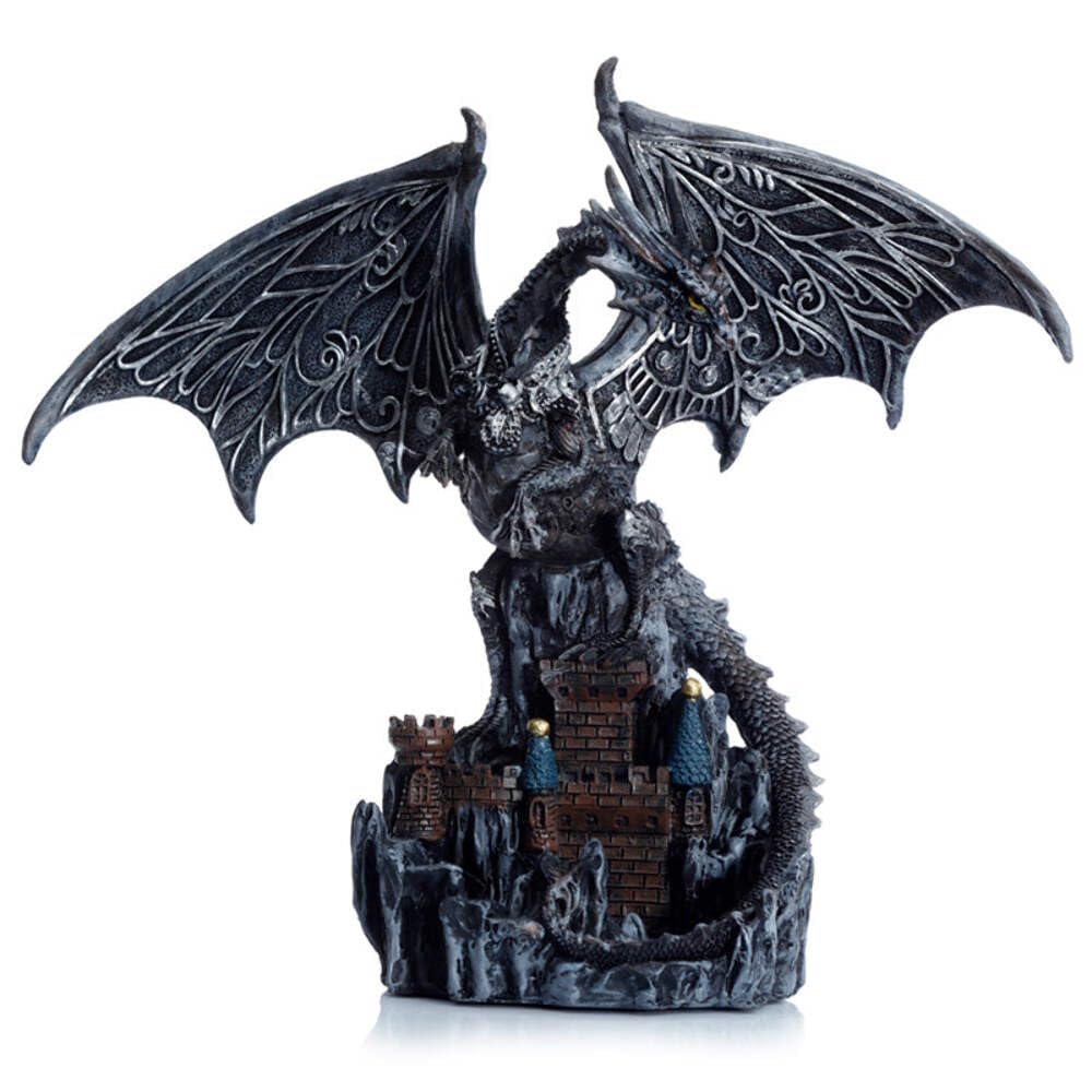Puckator Figurine Dragon Dark Legends Wings of Magic - Gardien du Château d'argent