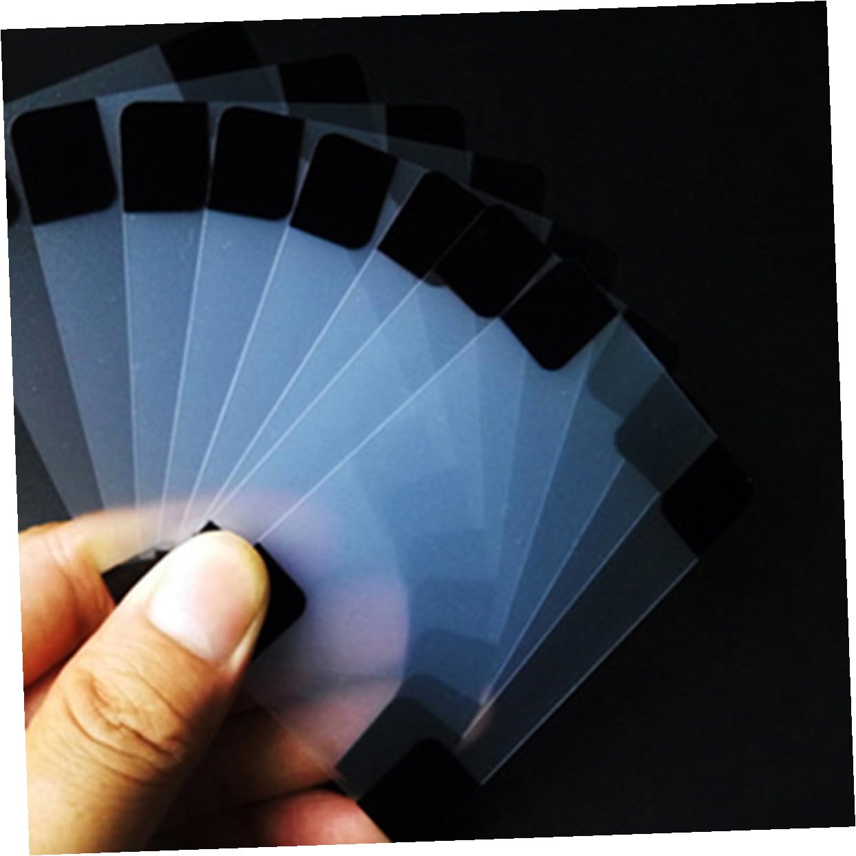 ibasenice 3pezzi Carte Da Poker Plastica Trasparente Impermeabili Creativo Per Giochi e Collezionismo Materiale Flessibile e Resistente Ai Graffi