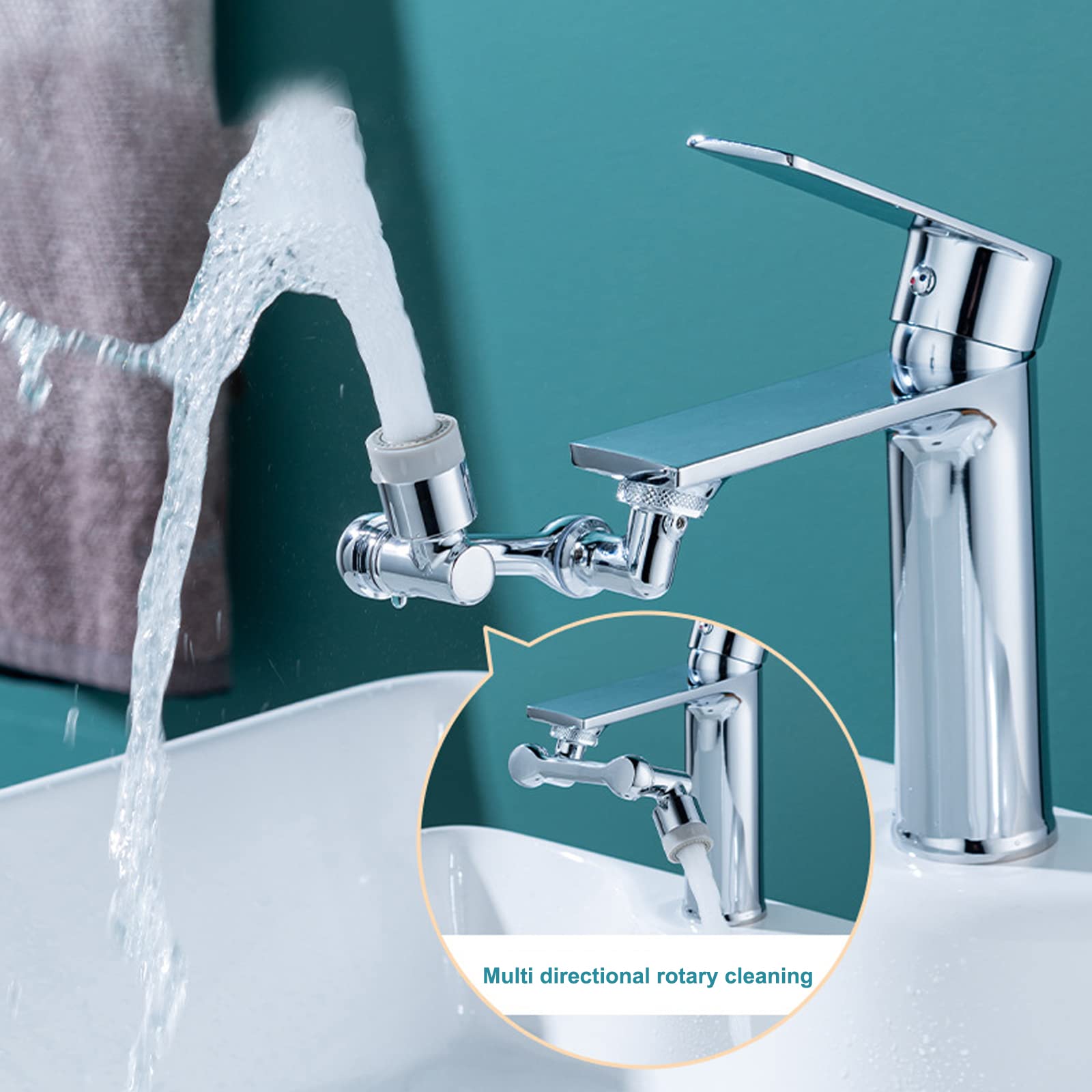 Buy 1080 Degree Swivel Kitchen Sink Faucet Aerator Universal Splash